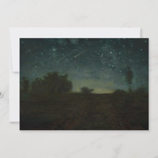 Jean-Francois Millet - Starry Night Thank You Card (Front)