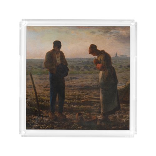 Jean_Francois Millet _ The Angelus Acrylic Tray