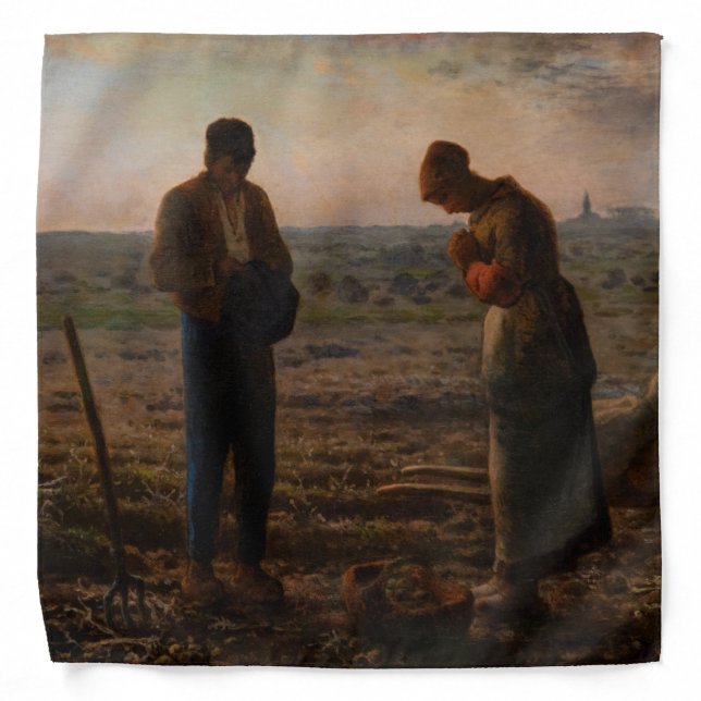 Jean-Francois Millet - The Angelus Bandana (Front)