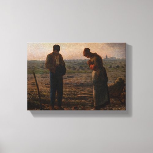 Jean_Francois Millet _ The Angelus Canvas Print