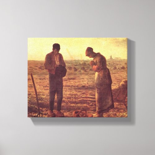 Jean_Francois Millet_ The Angelus Canvas Print