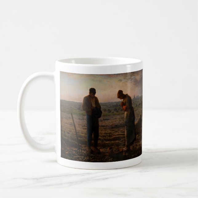 Jean-Francois Millet - The Angelus Coffee Mug (Left)