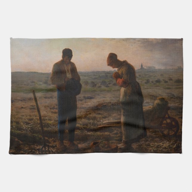 Jean-Francois Millet - The Angelus Kitchen Towel (Horizontal)