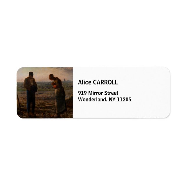 Jean-Francois Millet - The Angelus Label (Front)