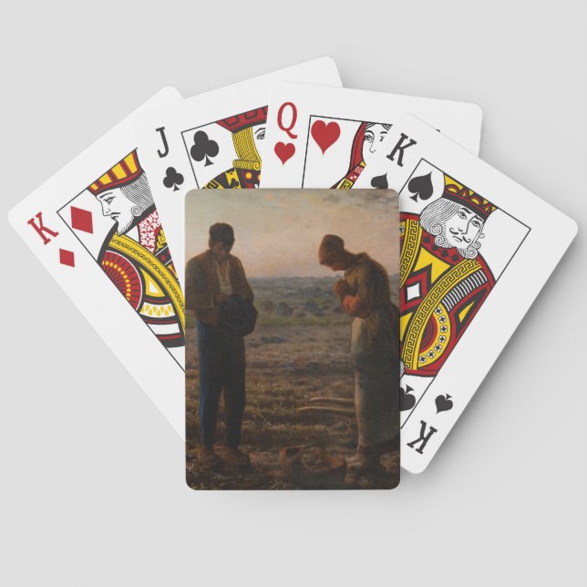 Jean-Francois Millet - The Angelus Poker Cards (Back)