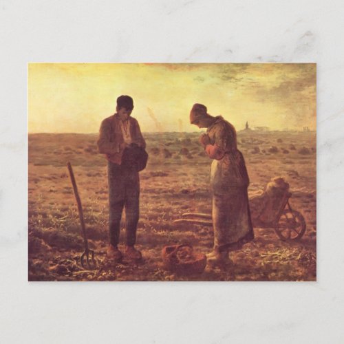 Jean_Francois Millet_ The Angelus Postcard