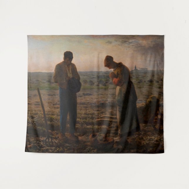Jean-Francois Millet - The Angelus Tapestry (Front (Horizontal))