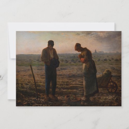 Jean_Francois Millet _ The Angelus Thank You Card