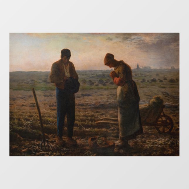 Jean-Francois Millet - The Angelus Window Cling (Sheet)