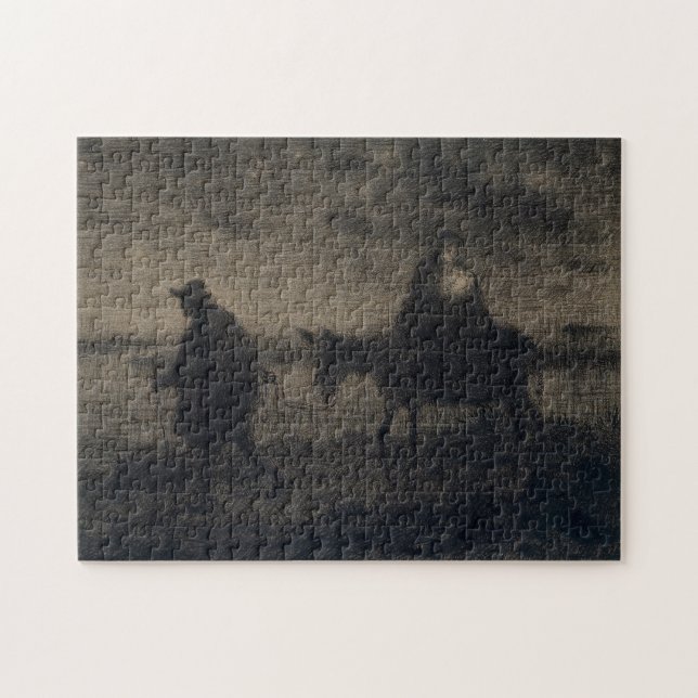 Jean-Francois Millet - The Flight Into Egypt Jigsaw Puzzle (Horizontal)