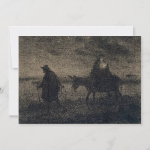 Jean_Francois Millet _ The Flight Into Egypt Thank You Card
