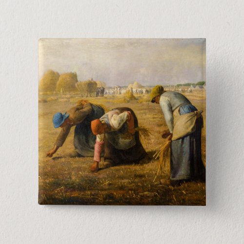 Jean_Francois Millet _ The Gleaners Button