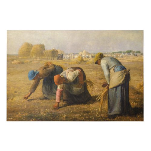Jean_Francois Millet _ The Gleaners Faux Canvas Print