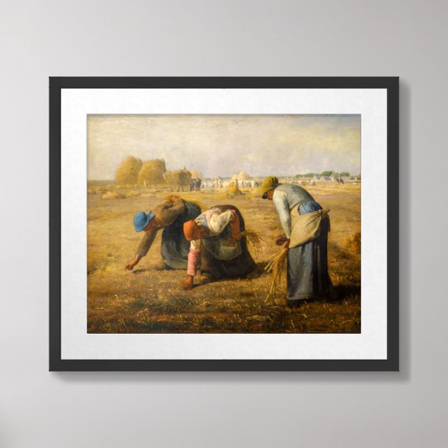 Jean-Francois Millet - The Gleaners Framed Art (Framed Front)