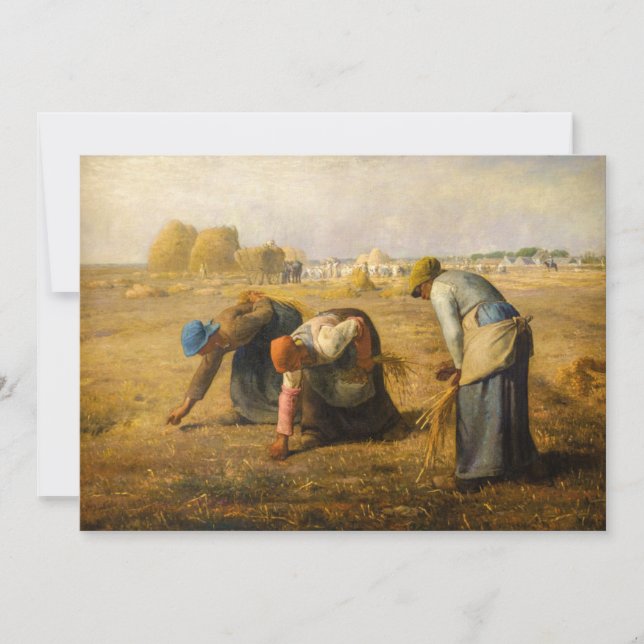 Jean-Francois Millet - The Gleaners Invitation (Front)