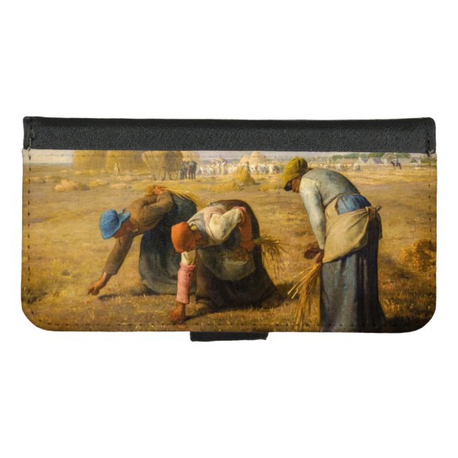 Jean-Francois Millet - The Gleaners iPhone Wallet Case (Front (Horizontal))