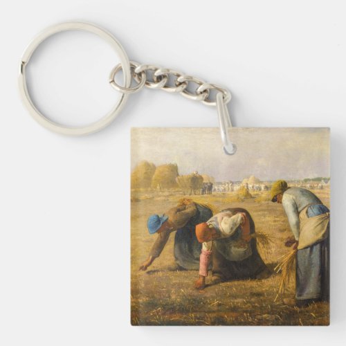 Jean_Francois Millet _ The Gleaners Keychain