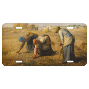 Jean-Francois Millet - The Gleaners License Plate