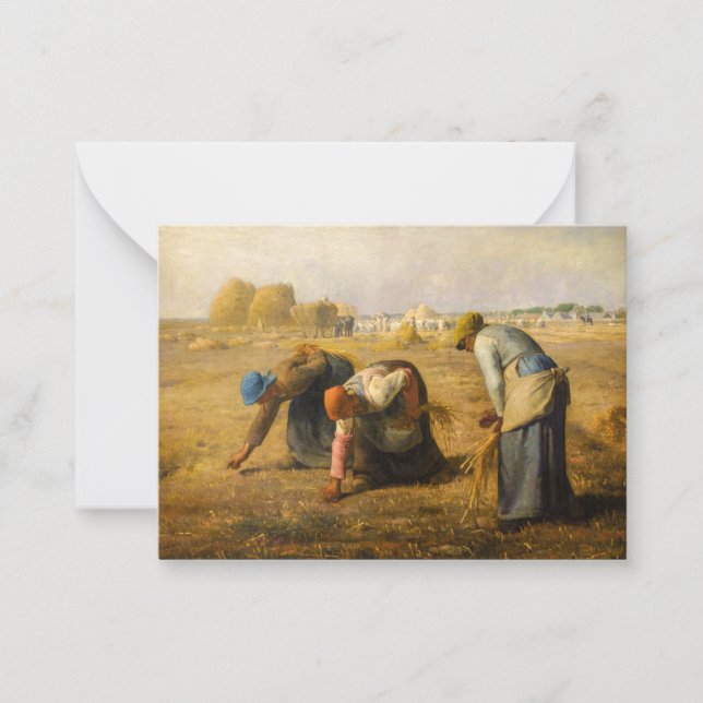 Jean-Francois Millet - The Gleaners Note Card (Front)