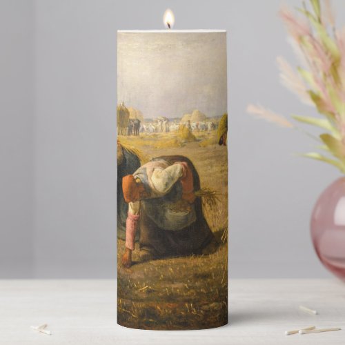 Jean_Francois Millet _ The Gleaners Pillar Candle