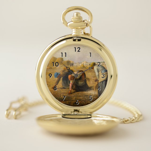 Jean-Francois Millet - The Gleaners Pocket Watch (Inside)