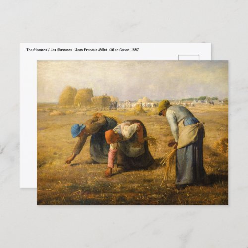 Jean_Francois Millet _ The Gleaners Postcard