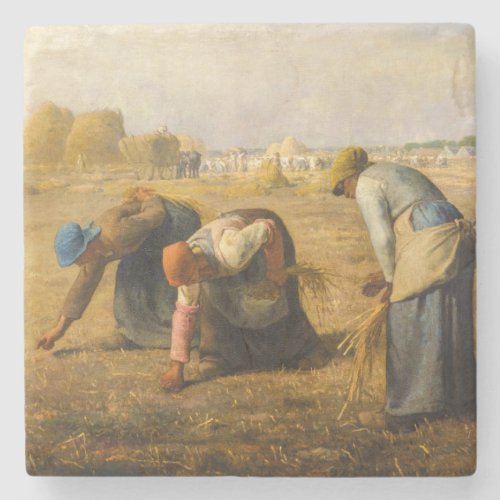 Jean_Francois Millet _ The Gleaners Stone Coaster
