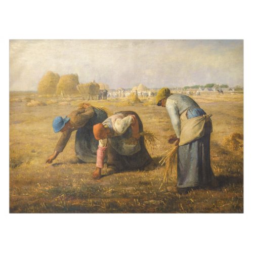 Jean_Francois Millet _ The Gleaners Tablecloth