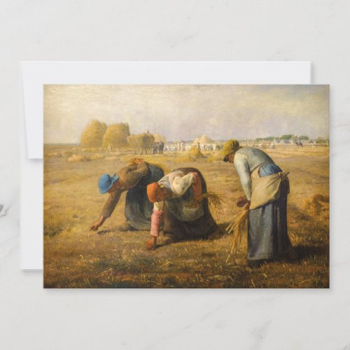 Jean_Francois Millet _ The Gleaners Thank You Card