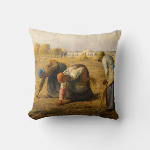 Jean-Francois Millet - The Gleaners Throw Pillow