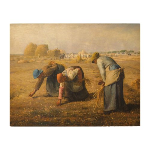 Jean_Francois Millet _ The Gleaners Wood Wall Art