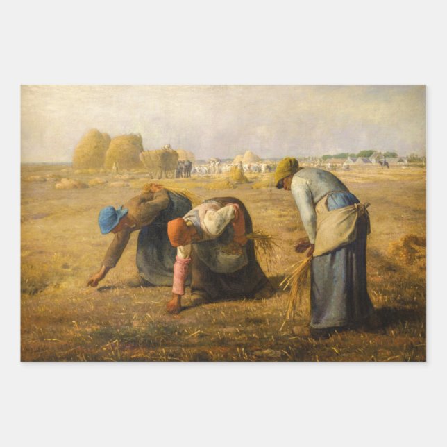 Jean-Francois Millet - The Gleaners Wrapping Paper Sheets (Front)