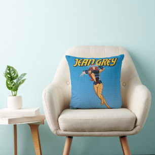 Jean Grey Character Pose Throw Pillow