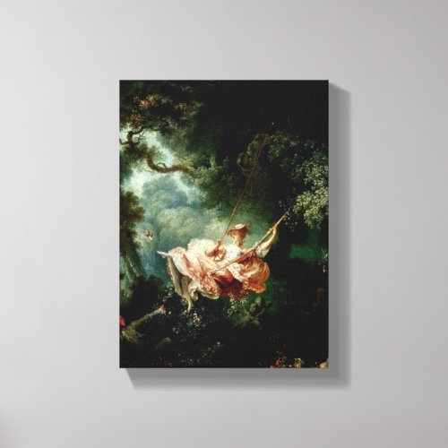 Jean_Honore Fragonard _ Accidents of the Swing Canvas Print