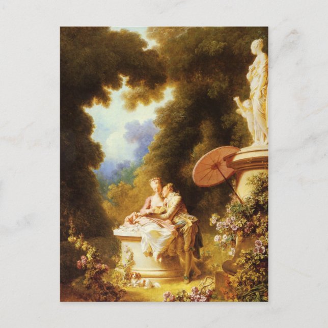 Jean-Honoré Fragonard Fine Art Postcard (Front)