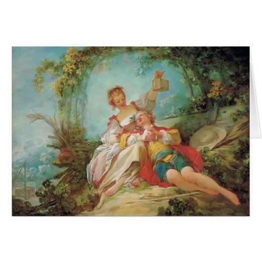 Jean-Honore Fragonard- The Happy Lovers (Front Horizontal)