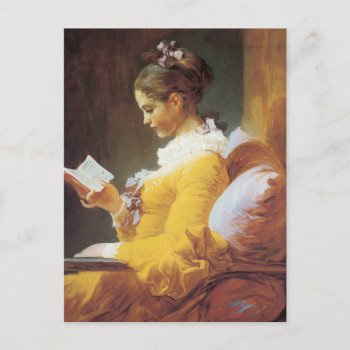 Jean-honore Fragonard The Reader Postcard by unique_cases at Zazzle