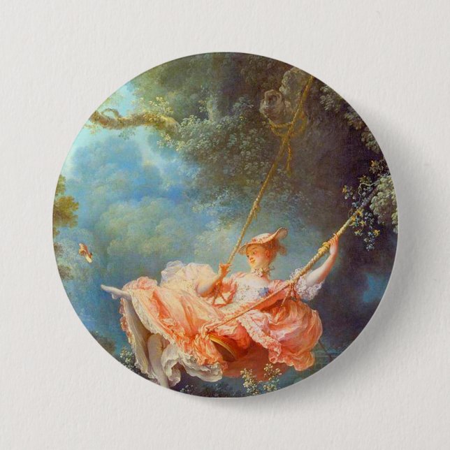 Jean Honore Fragonard The Swing Button (Front)