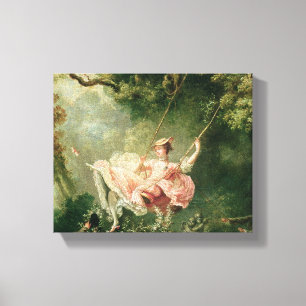 Jean-Honore Fragonard - The Swing Canvas Print