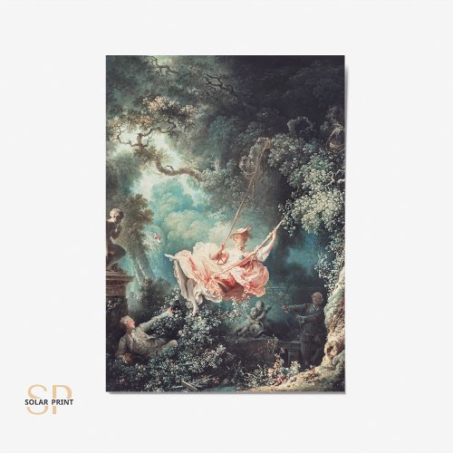 Jean_Honor Fragonard The Swing Painting Art Print Postcard