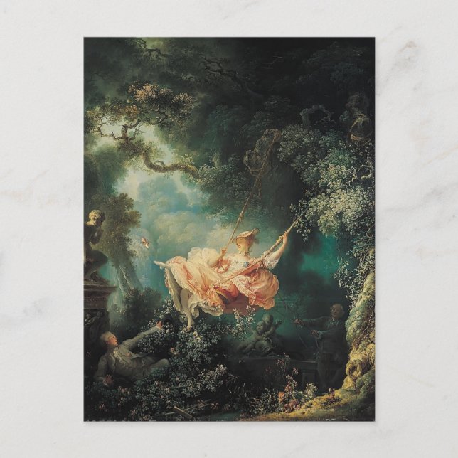 Jean-Honore Fragonard- The Swing Postcard (Front)