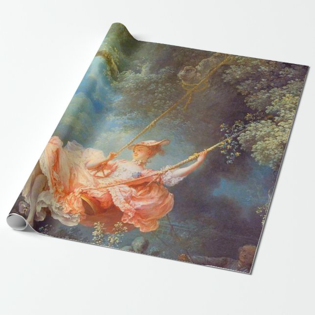 Jean Honore Fragonard The Swing Wrapping Paper (Unrolled)