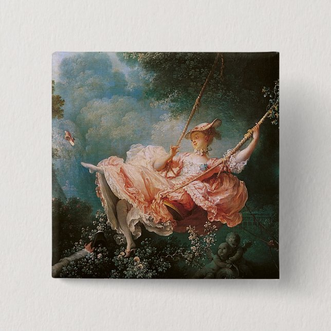 Jean-Honoré Fragonard's The Swing Button (Front)