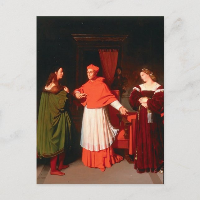 Jean Ingres- The Betrothal of Raphael Postcard (Front)