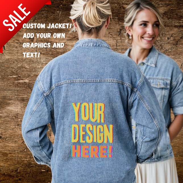 Jean Jacket with Personalized Graphic CUSTOM BRAND (Creator Uploaded)
