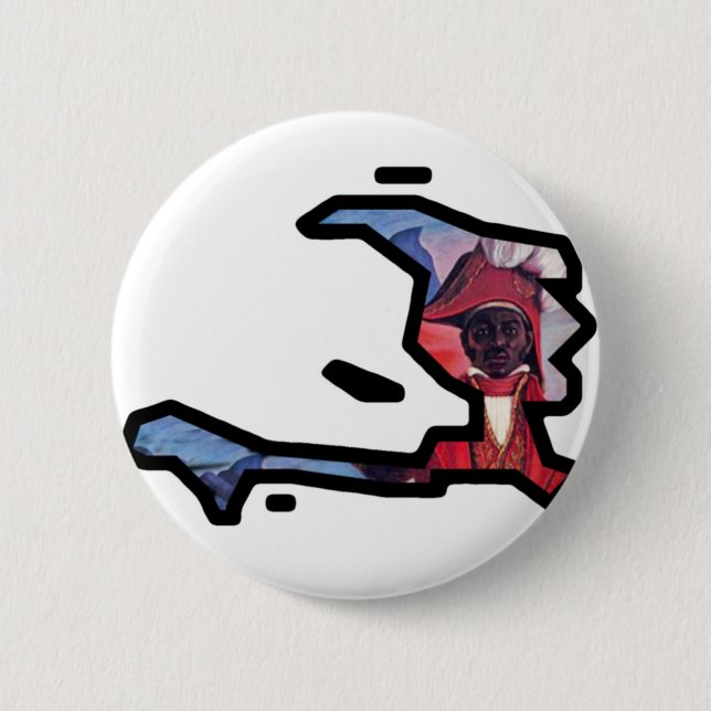 Jean Jacques Dessalines Island | Haiti Ayiti Haiti Button (Front)
