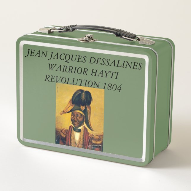 JEAN JACQUES DESSALINES WARRIOR 1804 METAL LUNCH BOX (Front)
