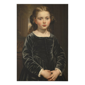 Jean Joseph Benjamin Constant - Cute Girl Faux Canvas Print