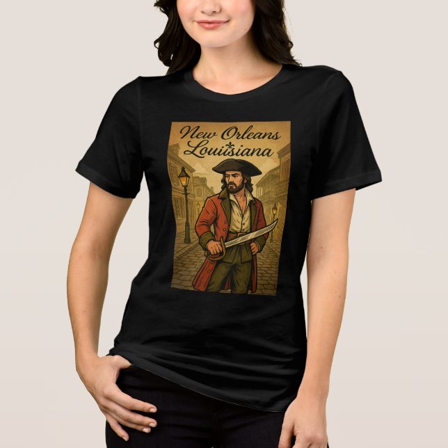 Jean Lafitte Design Tri-Blend Shirt (Front)