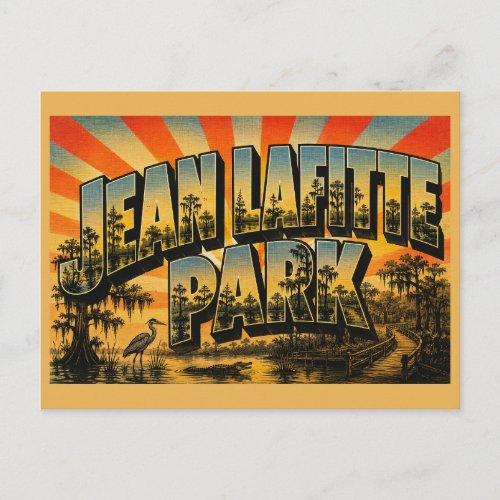 Jean Lafitte National Historical Park LA Vintage Postcard